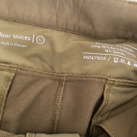 Outdoor voices elm wood cargo trek pants tan new - Picture 4 of 13